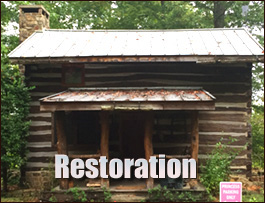 Historic Log Cabin Restoration  Machipongo, Virginia